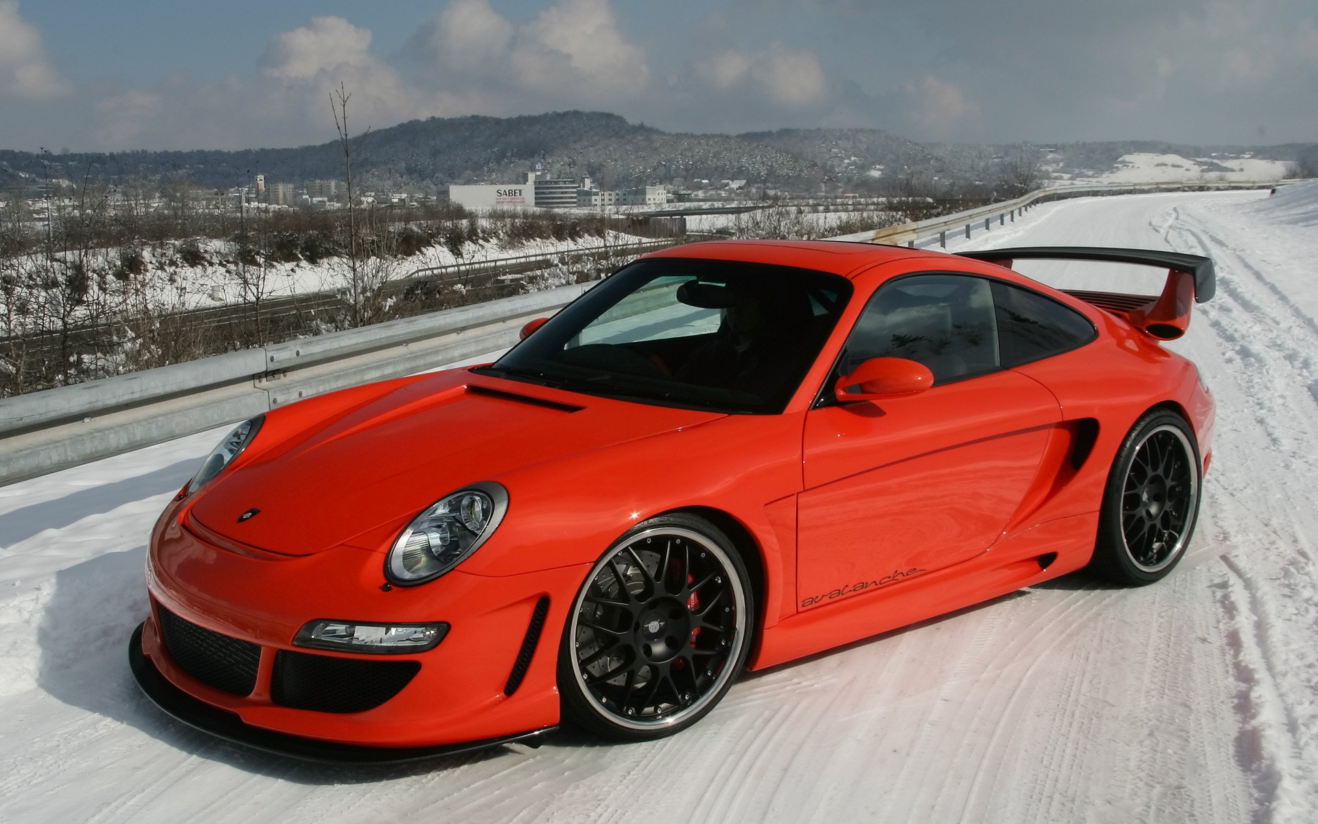Download Winter Car Vehicle Porsche HD Wallpaper