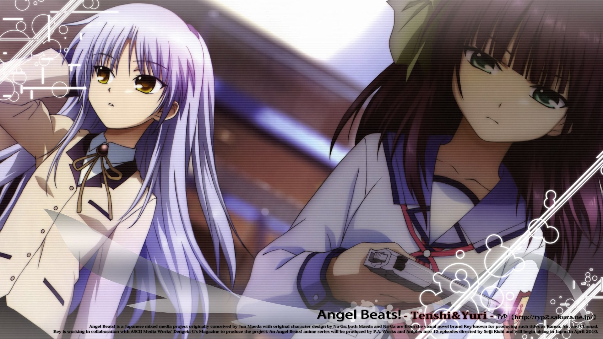 Download Masami Iwasawa Kanade Tachibana Anime Angel Beats! HD Wallpaper