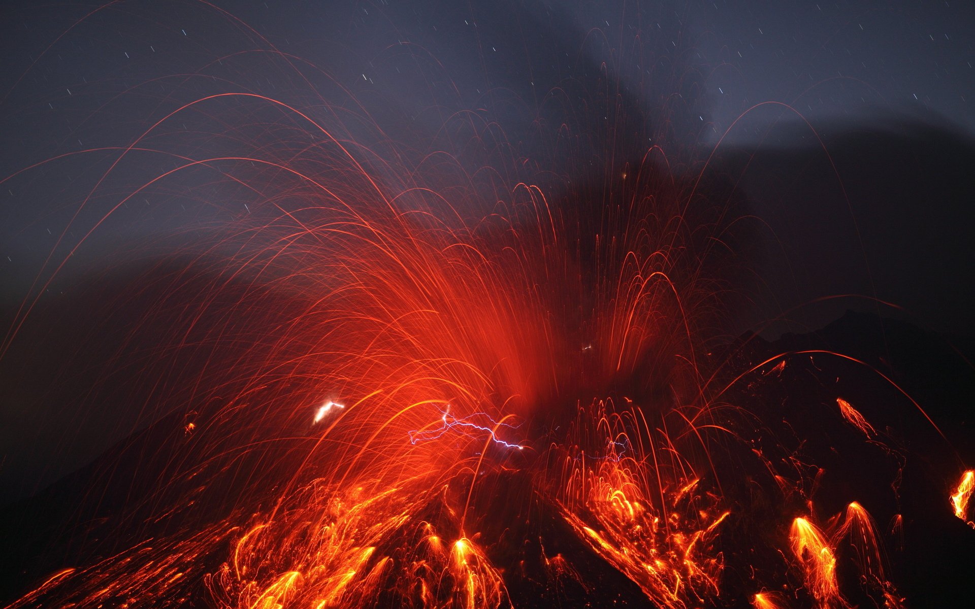 火山高清壁纸 桌面背景 19x10