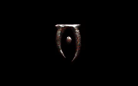 An HD desktop wallpaper featuring the iconic logo from The Elder Scrolls IV: Oblivion, set against a solid black background, showcasing its distinct design.