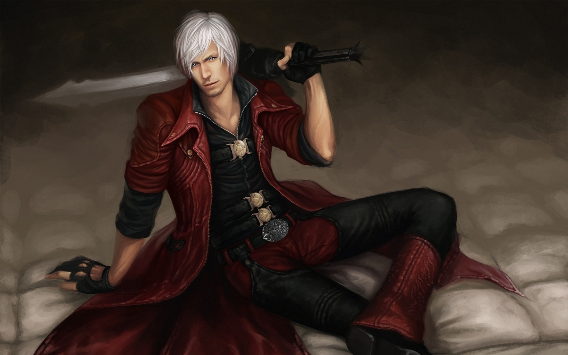 Dante - DMC 4 fanart--final version  Игровые арты, Фэнтези, Демоны