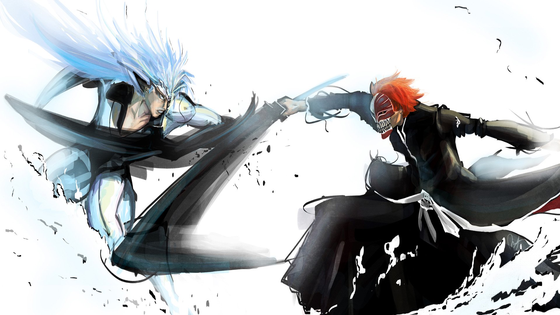 Download Grimmjow Jaegerjaquez Ichigo Kurosaki Anime Bleach HD Wallpaper