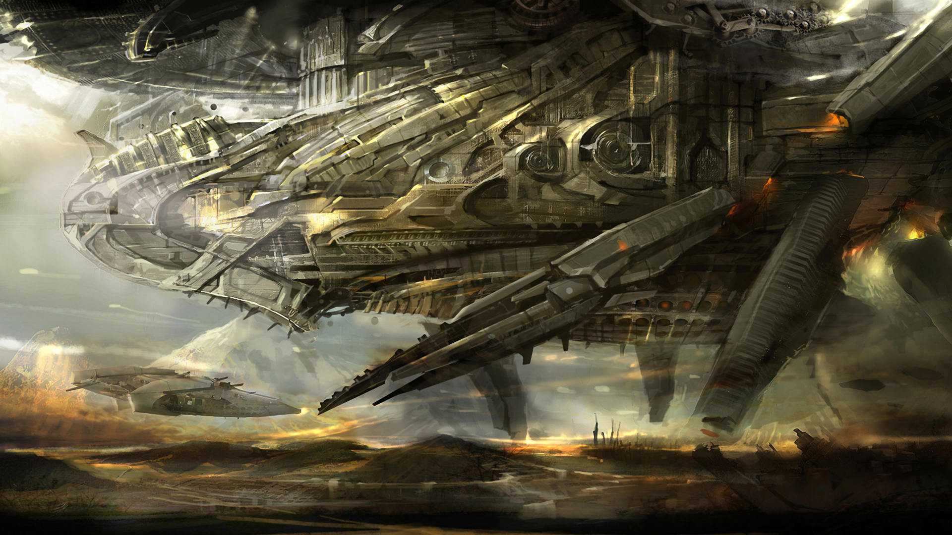 Download Sci Fi Spaceship HD Wallpaper