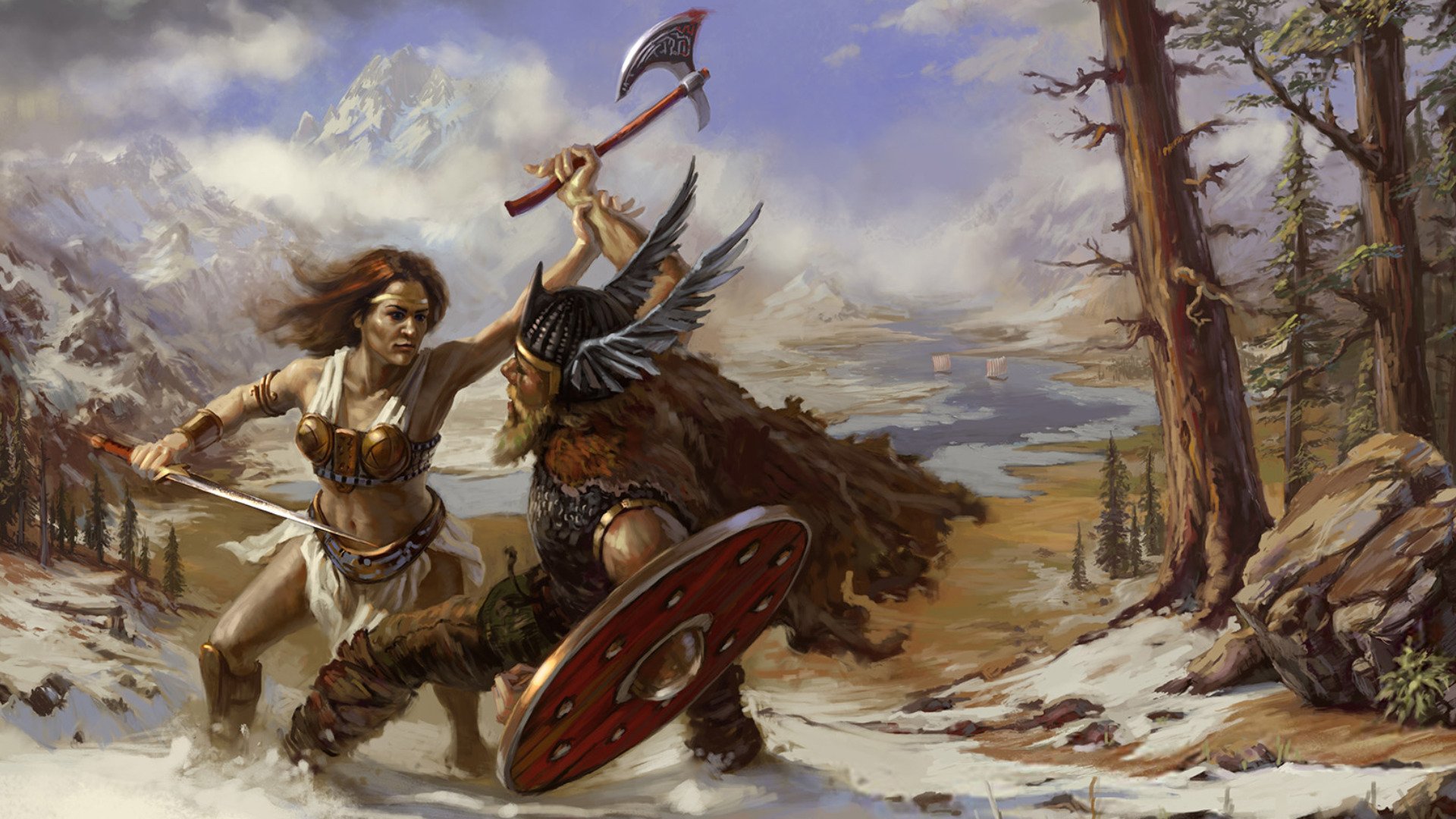 Fantasy Battle HD Wallpaper | Background Image | 1920x1080