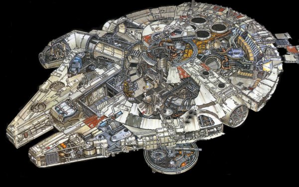 Sci Fi Star Wars Millennium Falcon HD Wallpaper | Background Image
