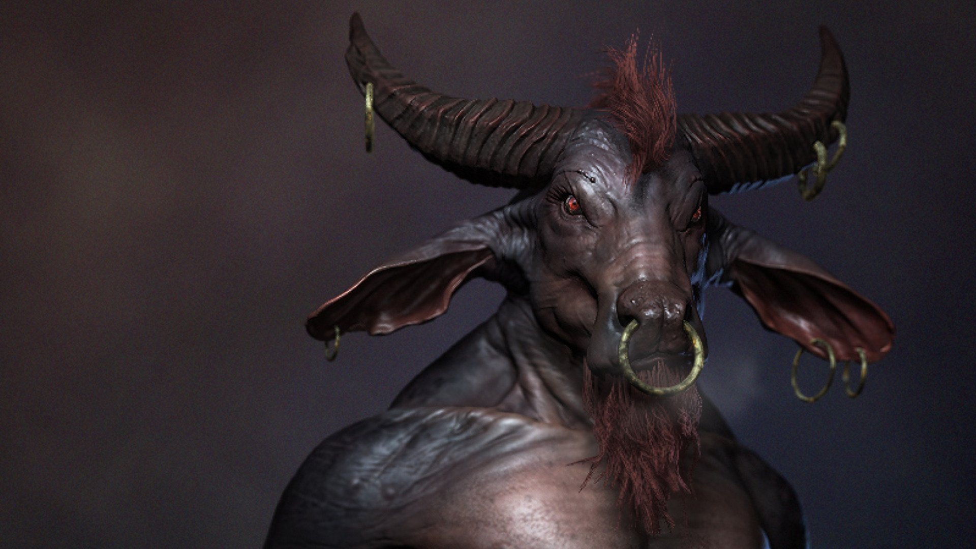 Download Fantasy Minotaur HD Wallpaper