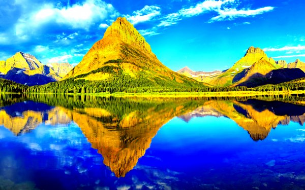 Earth Reflection Mountain HD Wallpaper | Background Image