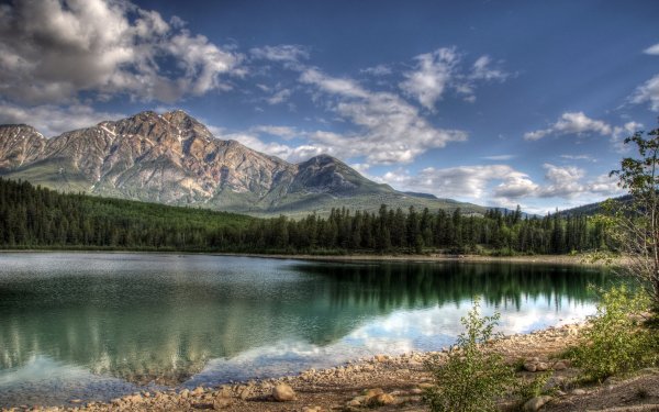 Earth Lake Lakes Landscape HD Wallpaper | Background Image