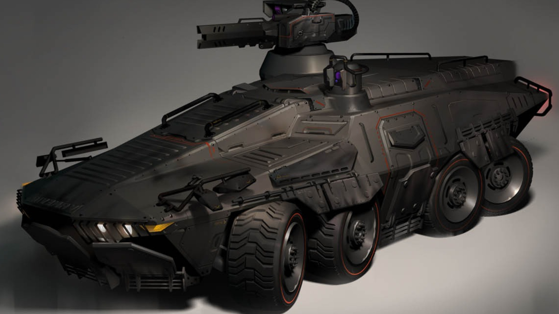 military sci-fi tank artstation