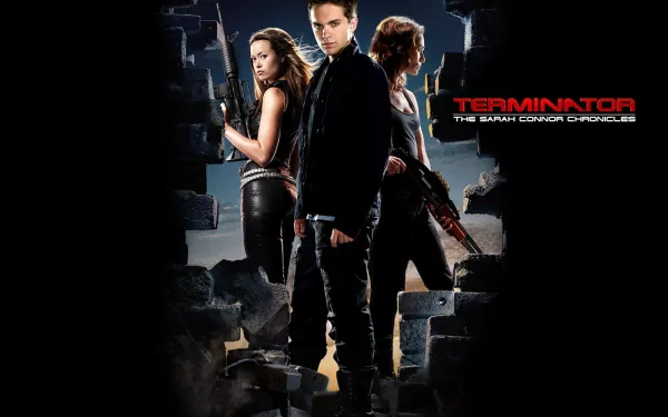 Cameron Phillips John Connor Lena Headey lena deadey thomas dekker Summer Glau Sci Fi TV Show Terminator: The Sarah Connor Chronicles HD Desktop Wallpaper | Background Image