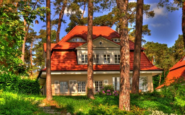 Man Made House HDR HD Wallpaper | Background Image
