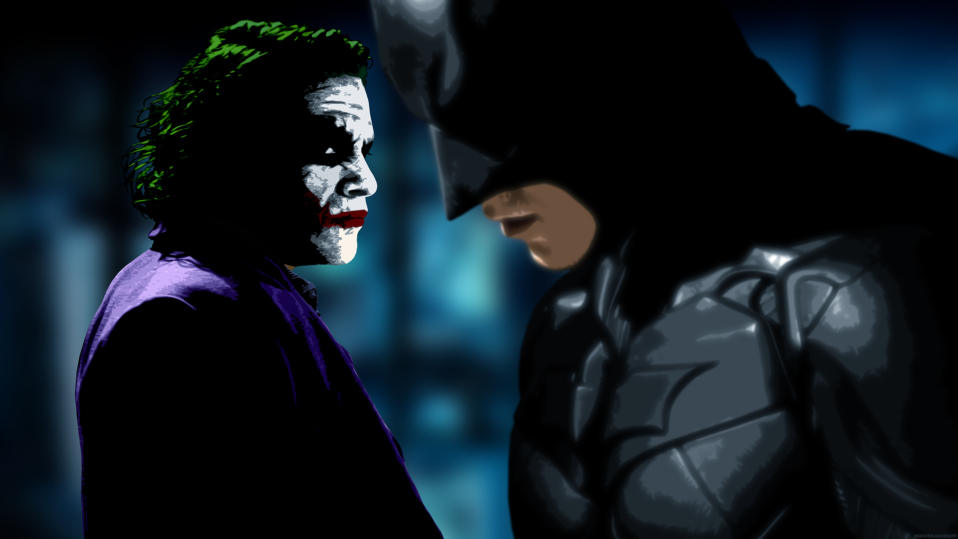 Download Batman Joker Movie The Dark Knight HD Wallpaper by MessenjahMatt