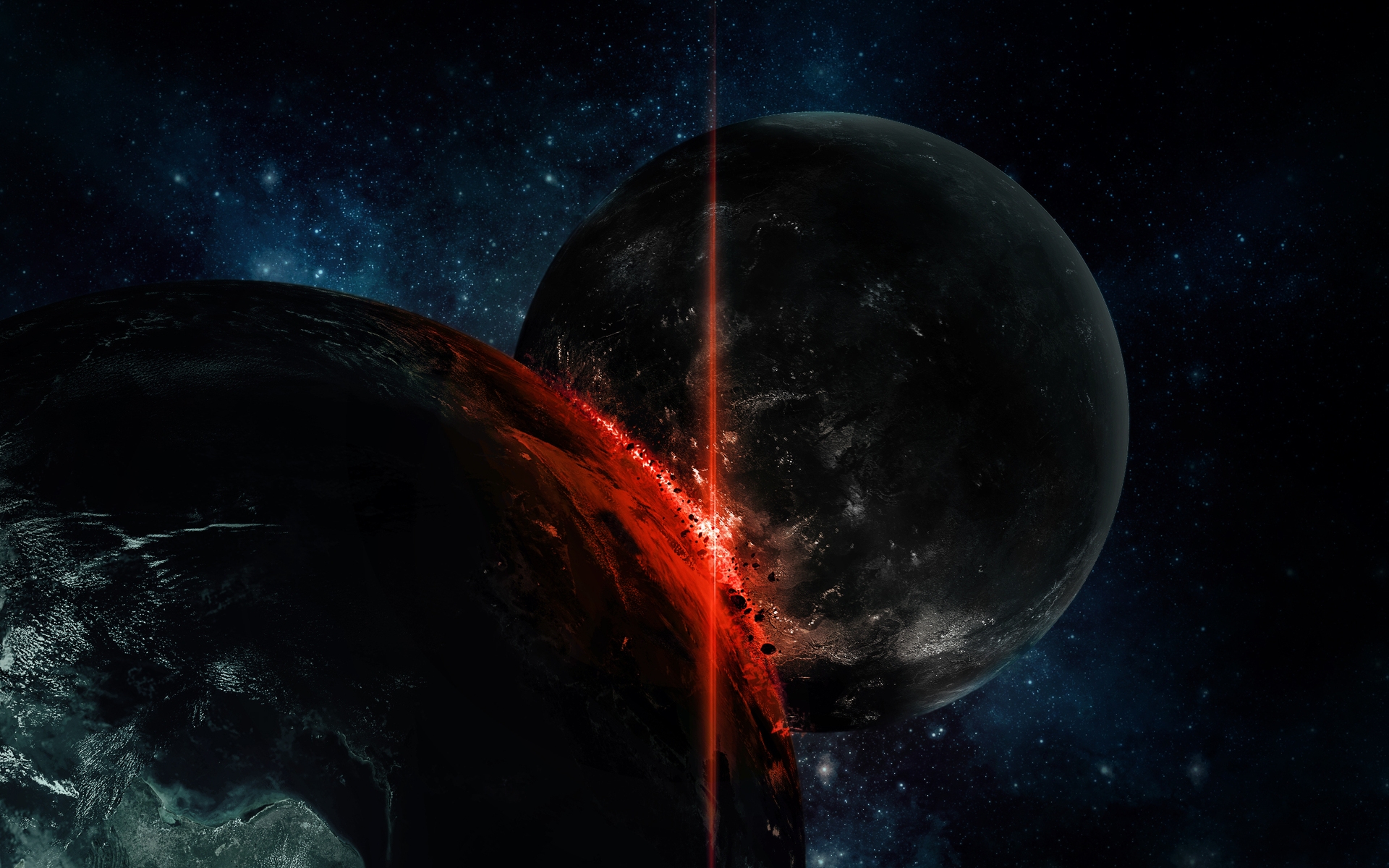Sci Fi Collision HD Wallpaper | Background Image