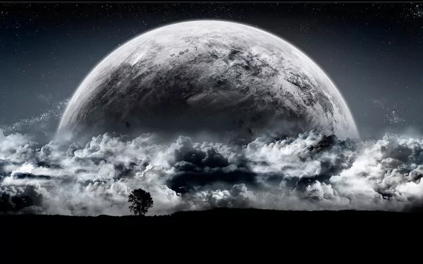 Sci Fi planet rise HD Desktop Wallpaper | Background Image
