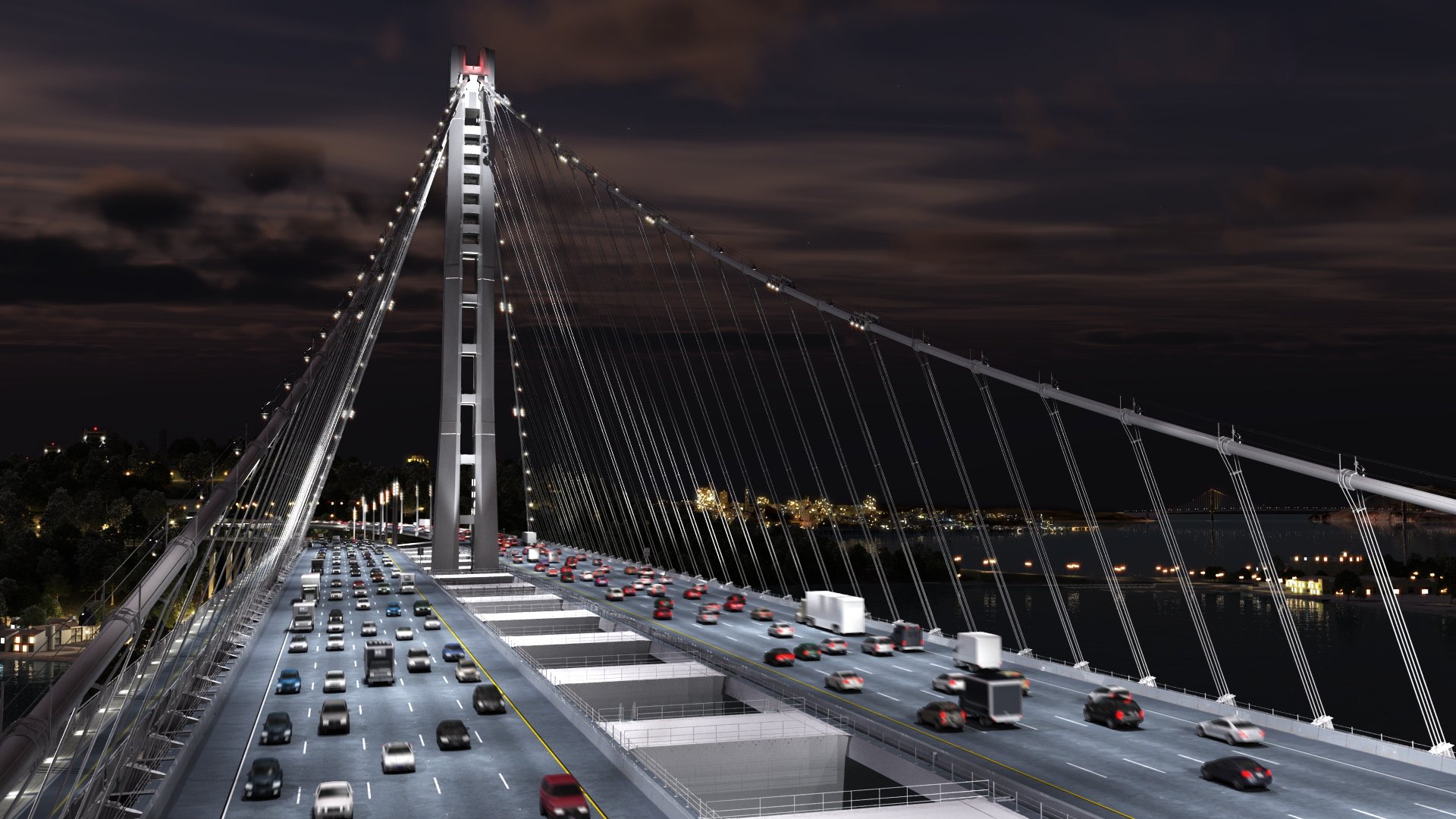 Oakland Bay Bridge Full Hd Wallpaper And Background Image 1920x1080 Id287461 