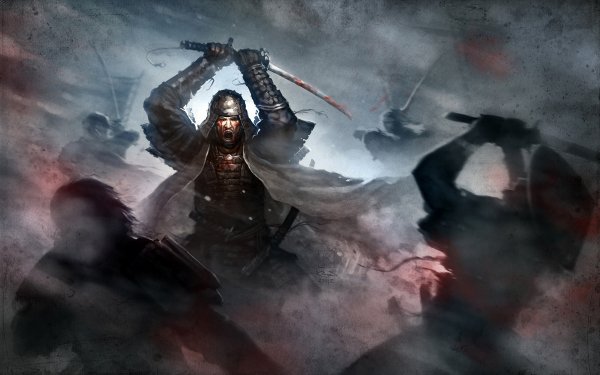 Fantasy Samurai Warrior Battle Weapon Sword Katana Death Dark HD Wallpaper | Background Image