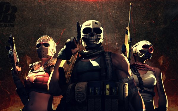 Video Game Point Blank Warrior Soldier Weapon Gun Machine Gun Mask HD Wallpaper | Background Image