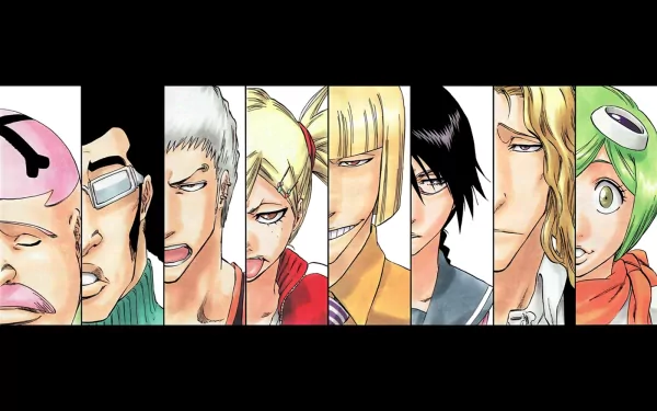 Hiyori Sarugaki Mashiro Kuna Kensei Muguruma Hachigen Ushoda Lisa Yadomaru Shinji Hirako Love Aikawa Rōjūrō Ōtoribashi Anime Bleach HD Desktop Wallpaper | Background Image