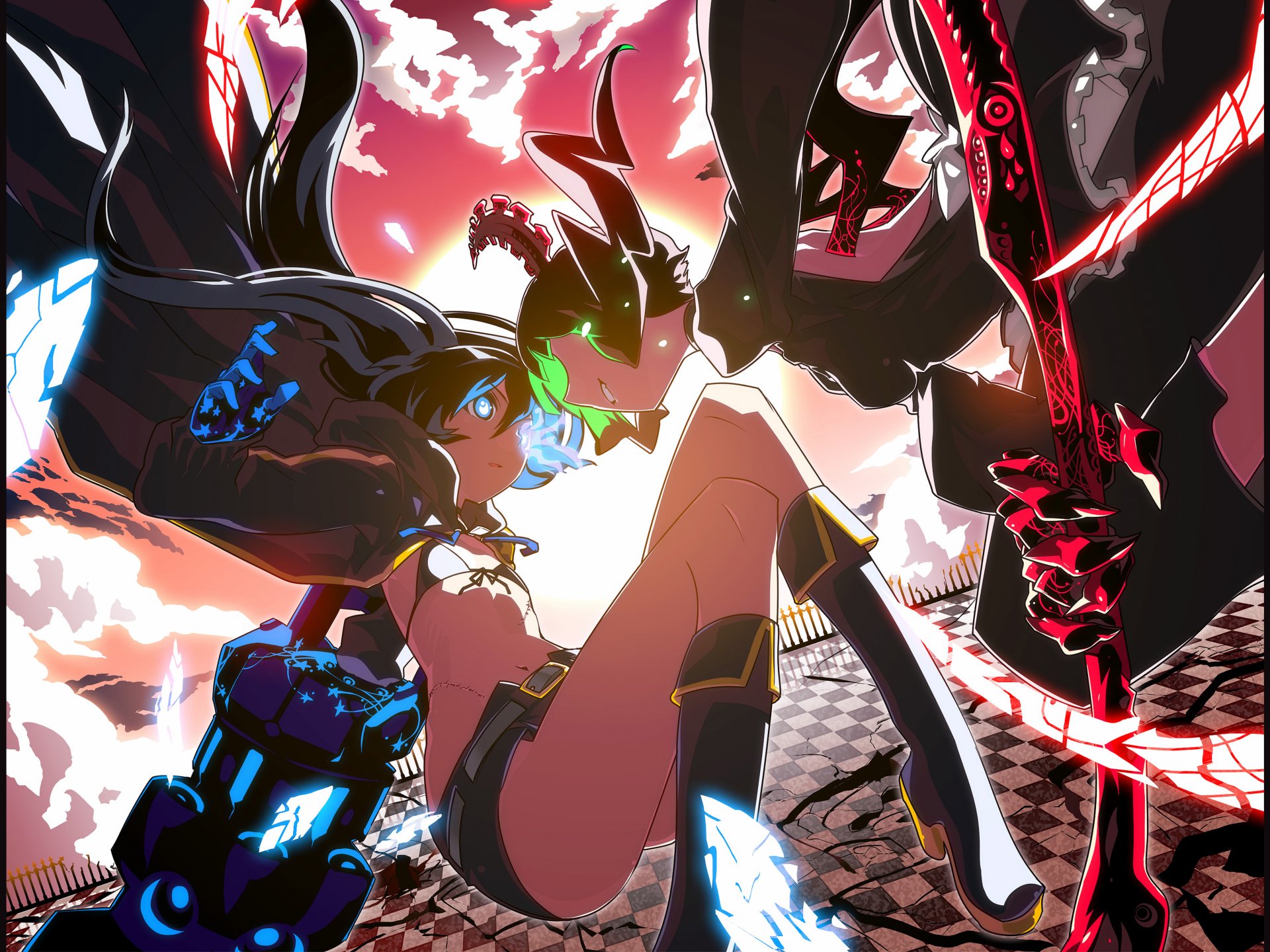 Download Dead Master (Black Rock Shooter) Anime Black Rock Shooter 4k Ultra HD Wallpaper