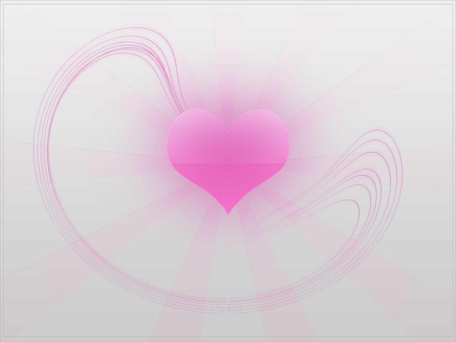 A vibrant pink heart surrounded by delicate swirls, creating an artistic expression of love. This HD wallpaper is a beautiful blend of color and emotion.