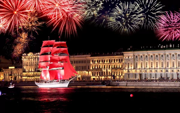 celebration ship photography fireworks HD Desktop Wallpaper | Background Image