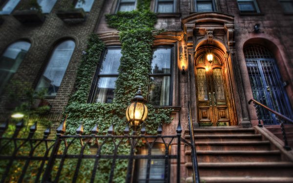 Man Made Building Architecture HDR Place Door Lamp Post HD Wallpaper | Background Image