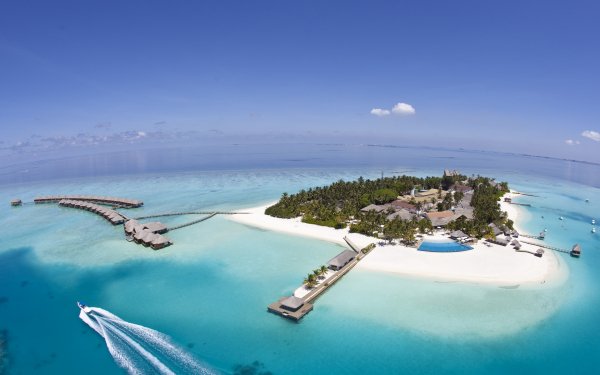 Fotografía Día festivo Océano Playa Tropico Maldives Hut Isla Fondo de pantalla HD | Fondo de Escritorio