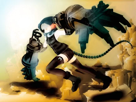 Strength (Black Rock Shooter) Anime Black Rock Shooter HD Desktop Wallpaper | Background Image