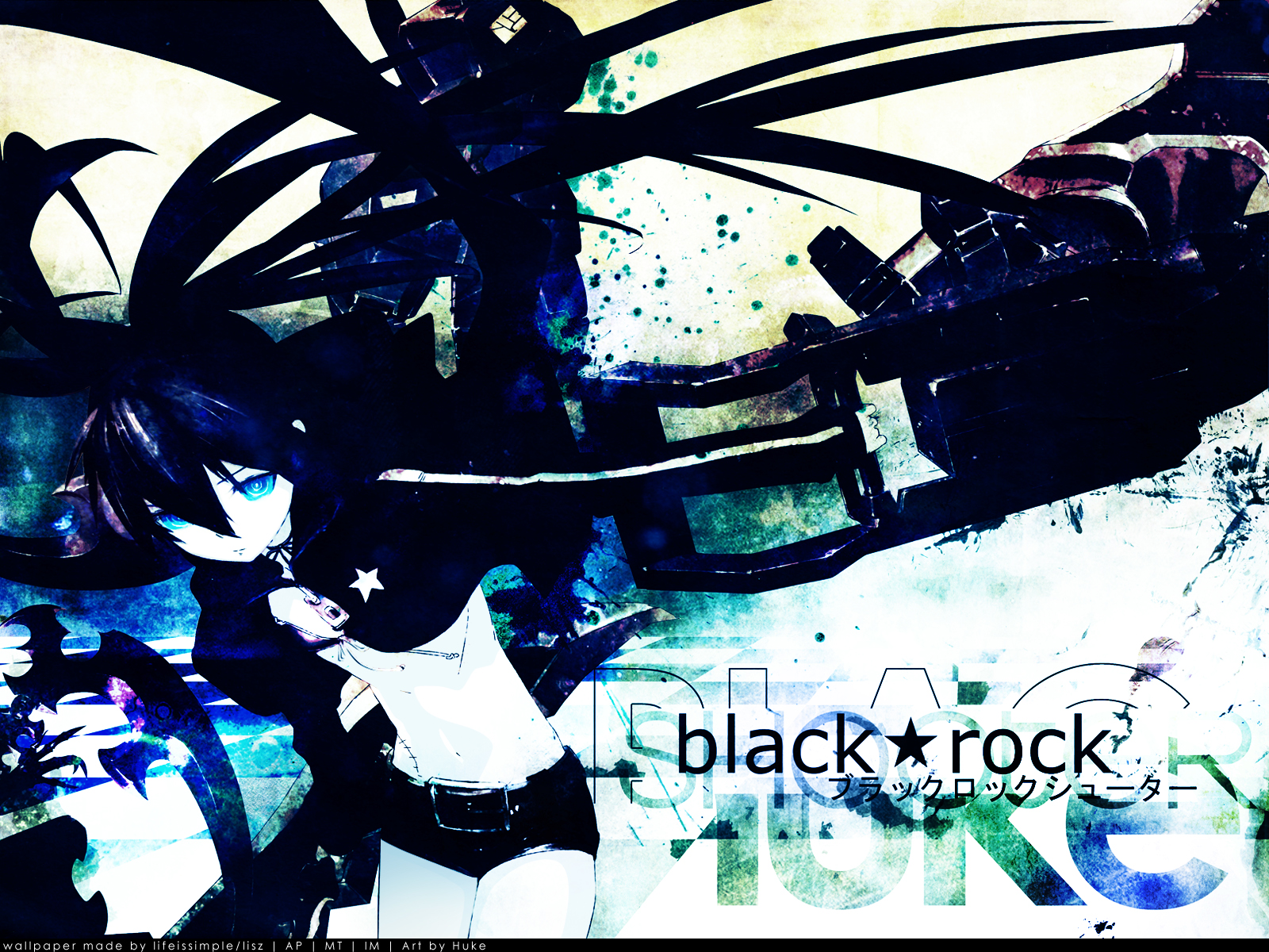 Download Anime Black Rock Shooter Wallpaper