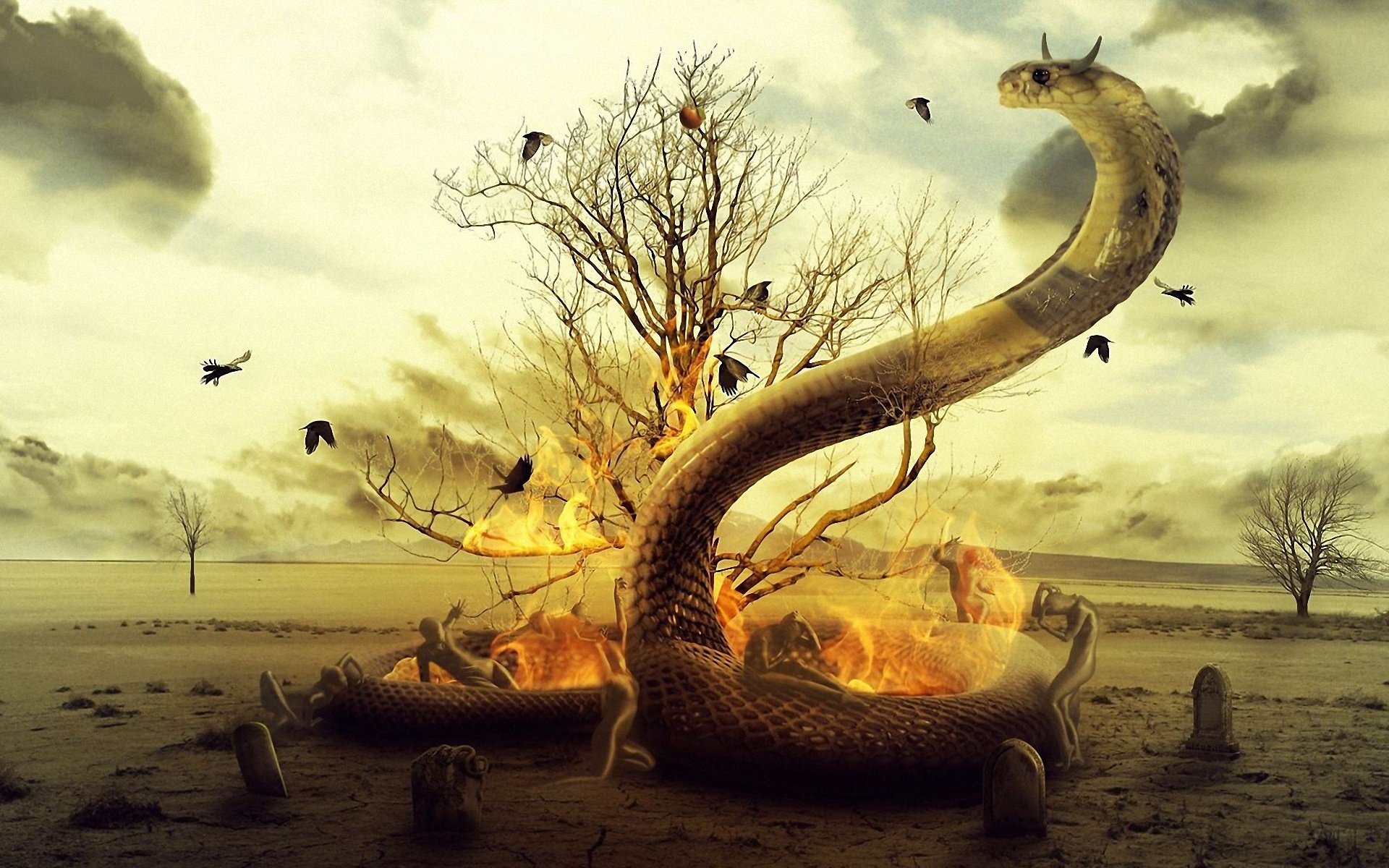 Змея в огне. Змея картина. Змей фэнтези. Креативный сюрреализм. Змея сюрреализм.