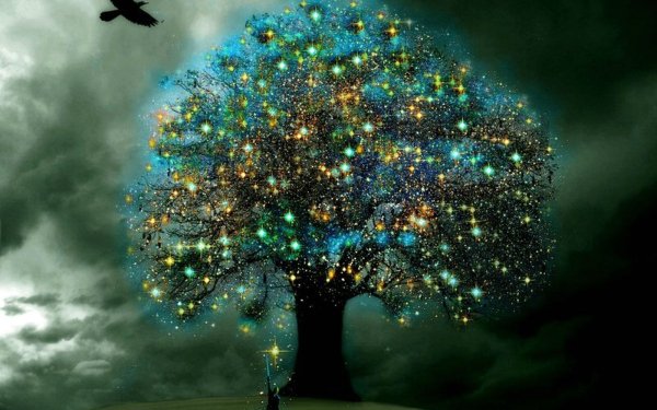 Fantasy Magic Magical Tree HD Wallpaper | Background Image