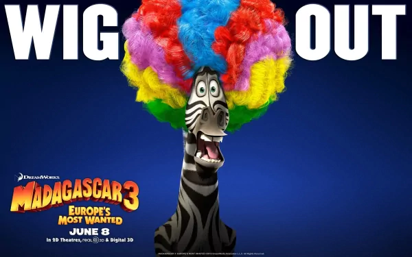Marty (Madagascar) movie Madagascar 3: Europe's Most Wanted HD Desktop Wallpaper | Background Image