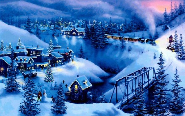 Holiday Christmas Winter Snow HD Wallpaper | Background Image
