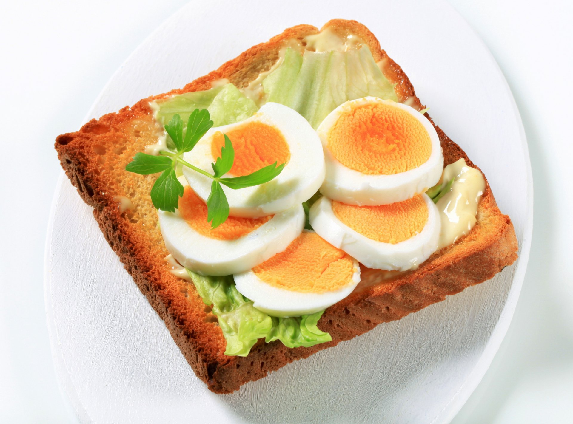 Download Egg Food Bread HD Wallpaper