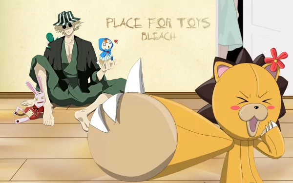 Kon (Bleach) Kisuke Urahara Anime Bleach HD Desktop Wallpaper | Background Image