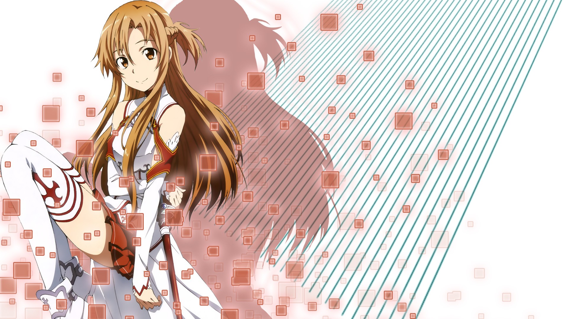 Download Yuuki Asuna, the skilled swordswoman in virtual reality Wallpaper