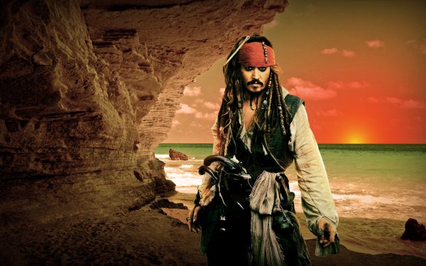 Movie Pirates Of The Caribbean Jack Sparrow Pirate Johnny Depp HD Wallpaper | Background Image