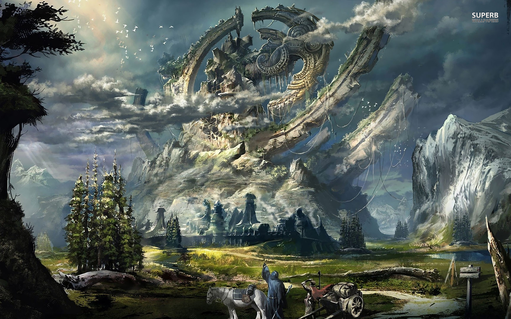 Fantasy Landscape Wallpaper and Background Image | 1680x1050