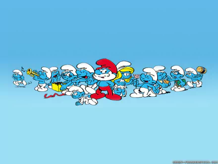 Comic The Smurfs HD Desktop Wallpaper | Background Image