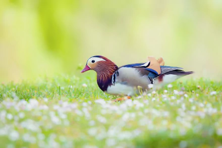 Animal mandarin duck HD Desktop Wallpaper | Background Image