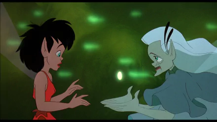 HD wallpaper featuring characters from Ferngully: The Last Rainforest in an enchanted forest scene.