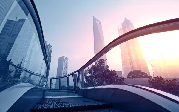 man made escalator HD Desktop Wallpaper | Background Image