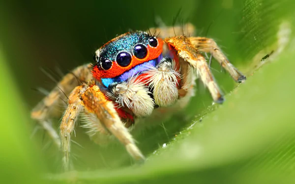 jumping spider Animal spider HD Desktop Wallpaper | Background Image