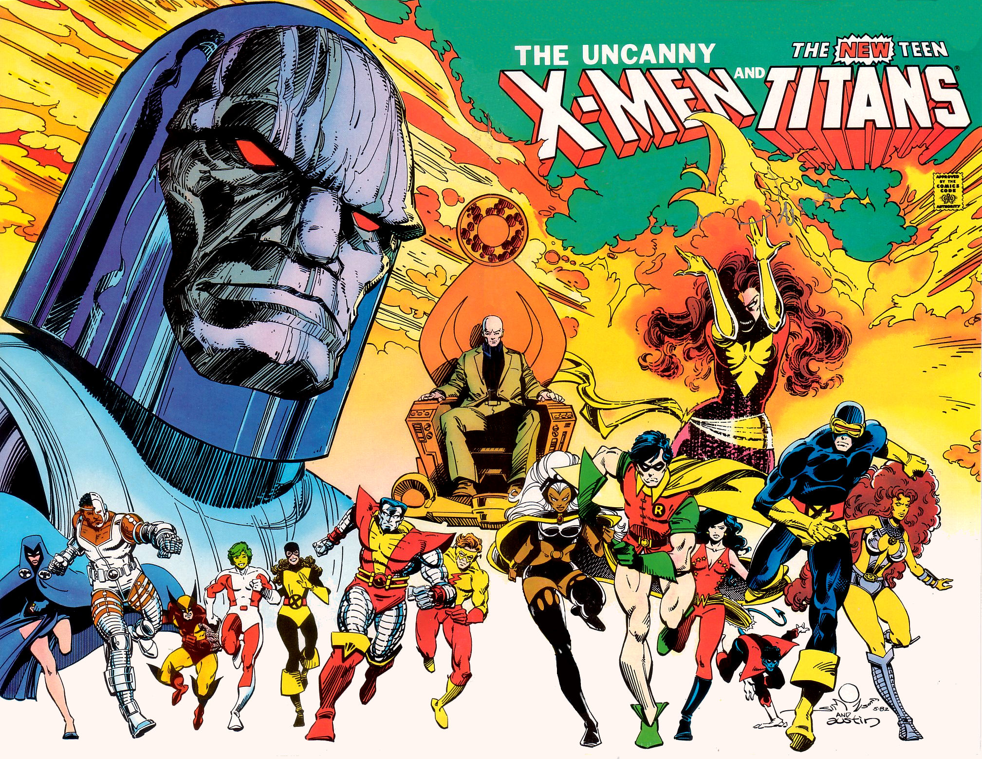 Comics The Uncanny X-Men And The New Teen Titans HD Wallpaper | Background Image