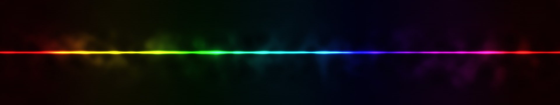 An abstract and artistic HD wallpaper featuring a vibrant horizontal line gradient transitioning from green to blue against a dark background.