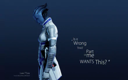 Liara T'Soni video game Mass Effect HD Desktop Wallpaper | Background Image