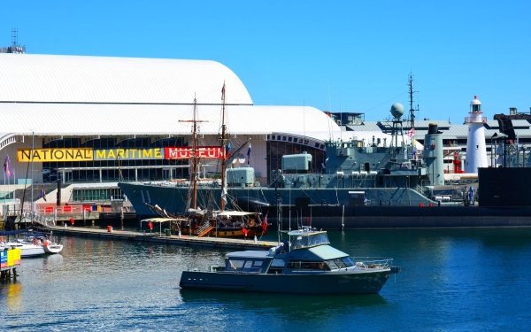 Man Made Australian National Maritime Museum Boat Sydney Australia Museum Ship Destroyer HMAS Vampire HD Wallpaper | Background Image