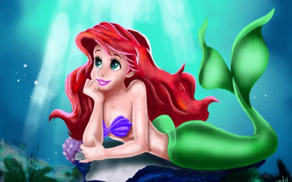 Movie The Little Mermaid (1989) The Little Mermaid Mermaid Ariel Red Hair HD Wallpaper | Background Image