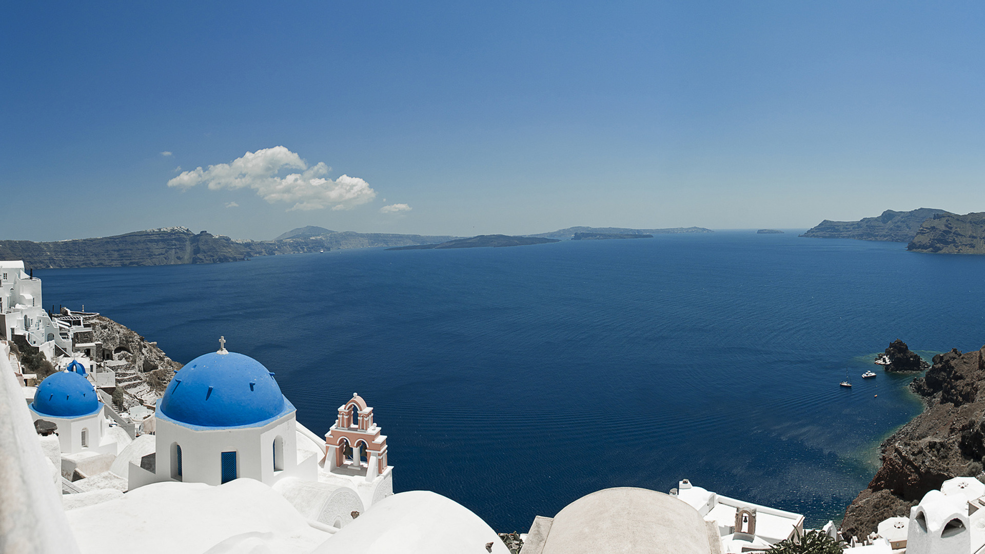 Man Made Santorini HD Wallpaper | Background Image