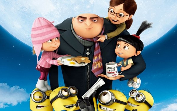 Movie Despicable Me 2 Despicable Me Agnes Edith Margo Gru HD Wallpaper | Background Image
